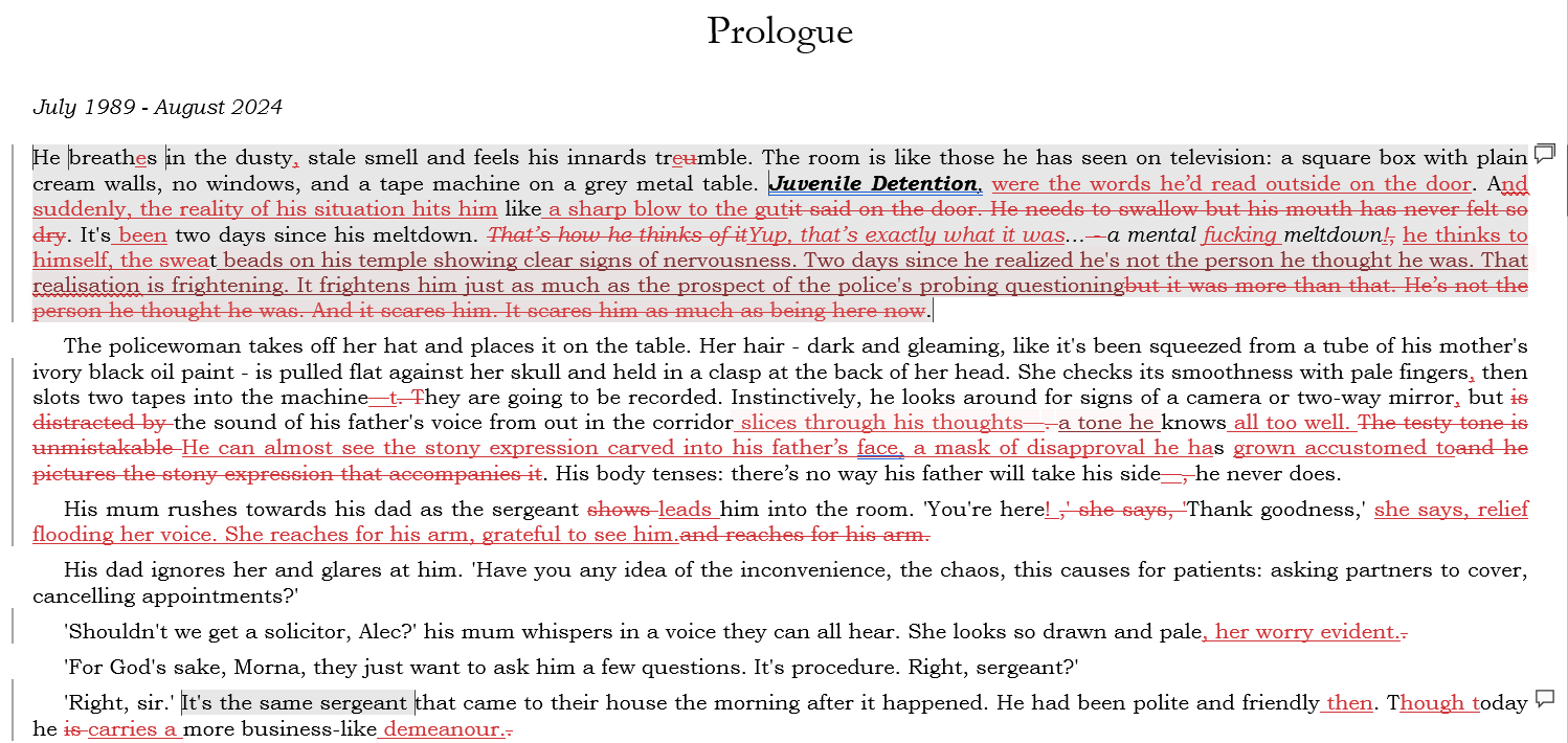 Professional Editing Sample